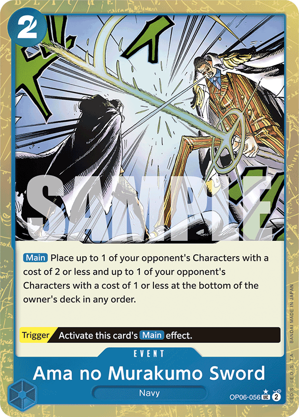 Ama no Murakumo Sword (Textured Foil) - OP06-056 - ONE PIECE CARD THE BEST