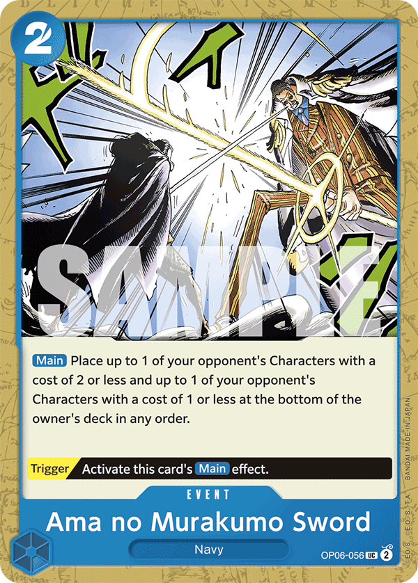 Ama no Murakumo Sword - OP06-056 - ONE PIECE CARD THE BEST