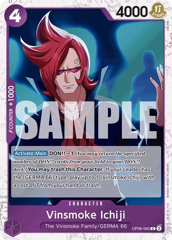 Vinsmoke Ichiji (Jolly Roger Foil) - OP06-060 - ONE PIECE CARD THE BEST