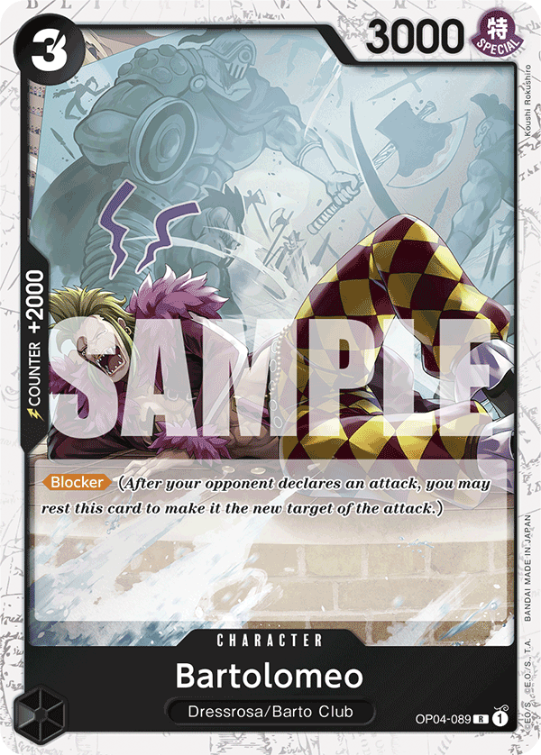 Bartolomeo (Jolly Roger Foil) - OP04-089 - ONE PIECE CARD THE BEST