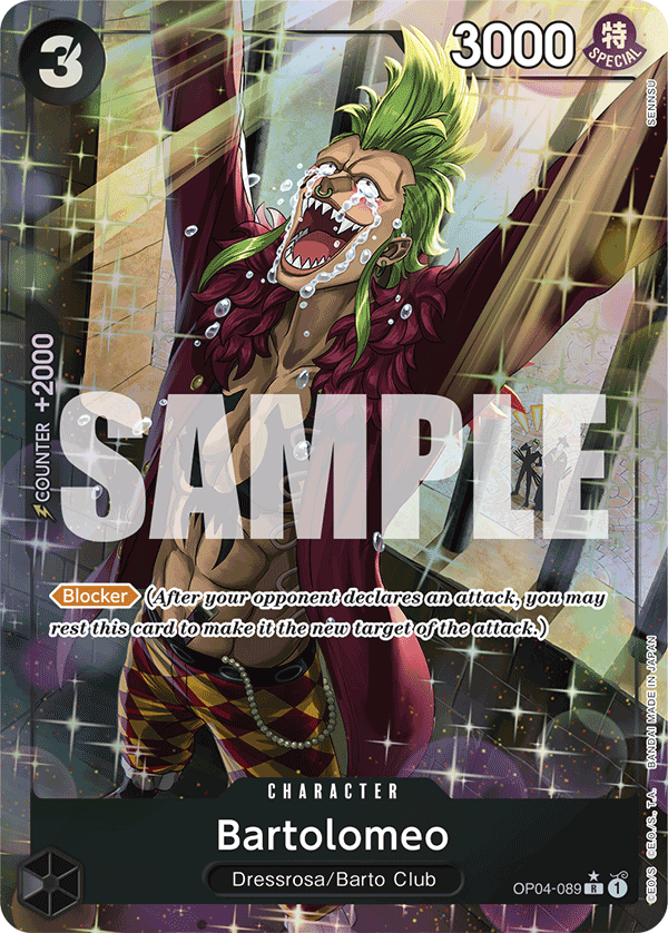Bartolomeo (Alternate Art) - OP04-089 - ONE PIECE CARD THE BEST