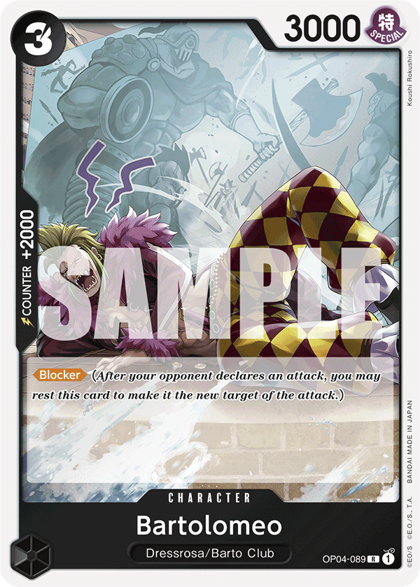 Bartolomeo - OP04-089 - ONE PIECE CARD THE BEST