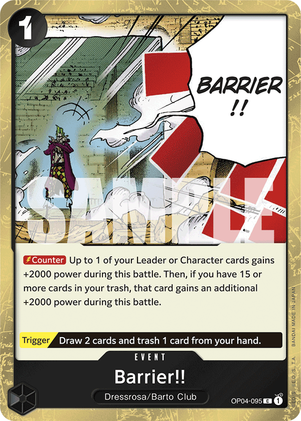 Barrier!! (Jolly Roger Foil) - OP04-095 - ONE PIECE CARD THE BEST