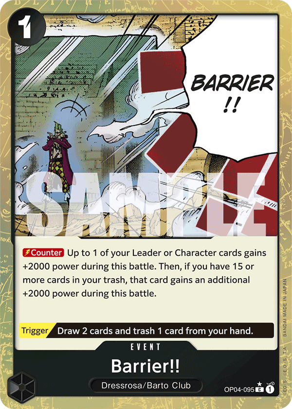 Barrier!! (Textured Foil) - OP04-095 - ONE PIECE CARD THE BEST