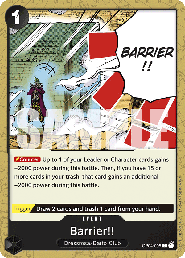 Barrier!! - OP04-095 - ONE PIECE CARD THE BEST