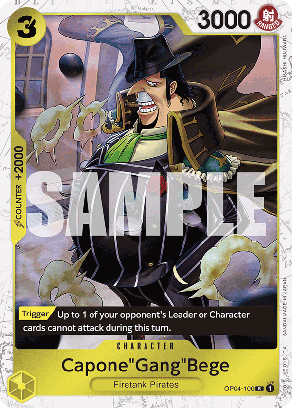 Capone"Gang"Bege (Jolly Roger Foil) - OP04-100 - ONE PIECE CARD THE BEST