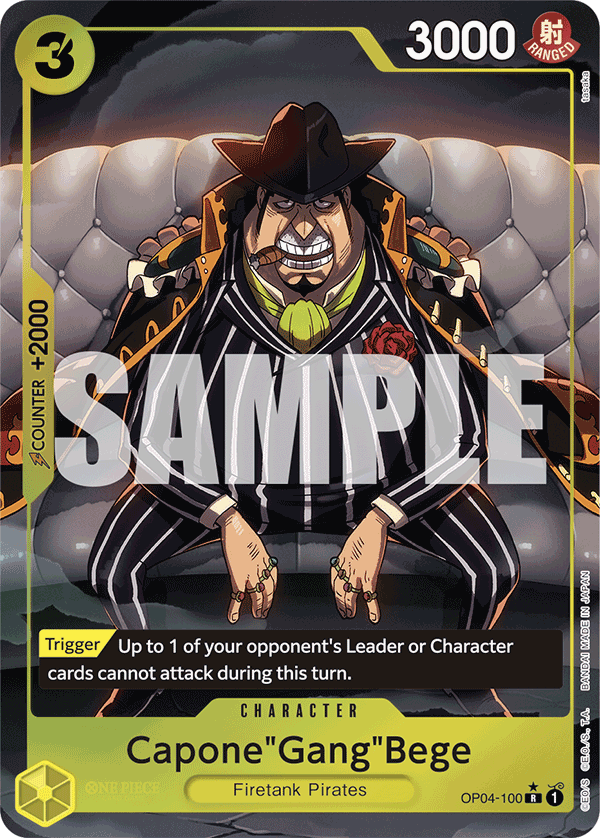 Capone"Gang"Bege (Alternate Art) - OP04-100 - ONE PIECE CARD THE BEST