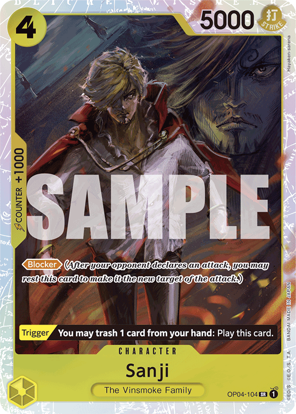Sanji - OP04-104 - ONE PIECE CARD THE BEST