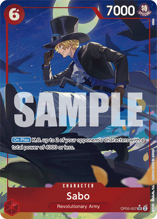 Sabo (Alternate Art) - OP05-007 - ONE PIECE CARD THE BEST