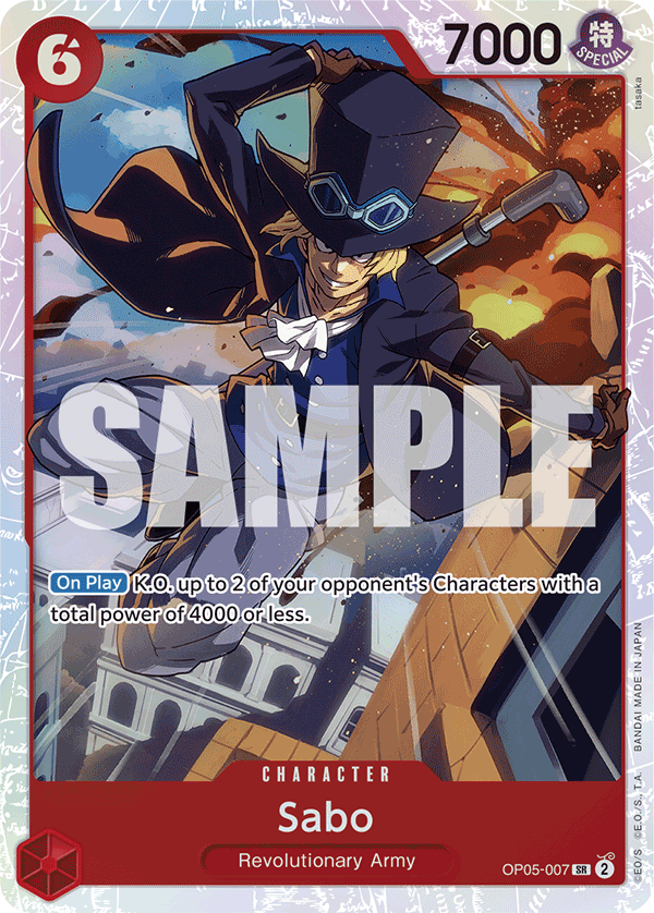 Sabo - OP05-007 - ONE PIECE CARD THE BEST