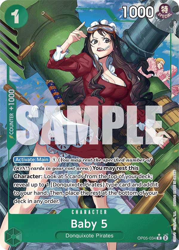 Baby 5 (Alternate Art) - OP05-034 - ONE PIECE CARD THE BEST