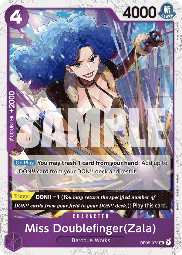 Miss Doublefinger(Zala) (Jolly Roger Foil) - OP05-073 - ONE PIECE CARD THE BEST
