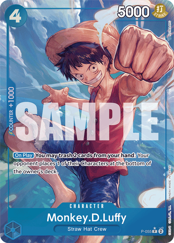 Monkey.D.Luffy (Full Art) - P-055 - ONE PIECE CARD THE BEST