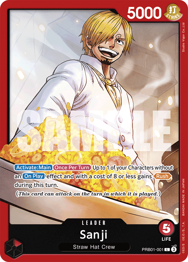 Sanji - PRB01-001 - ONE PIECE CARD THE BEST