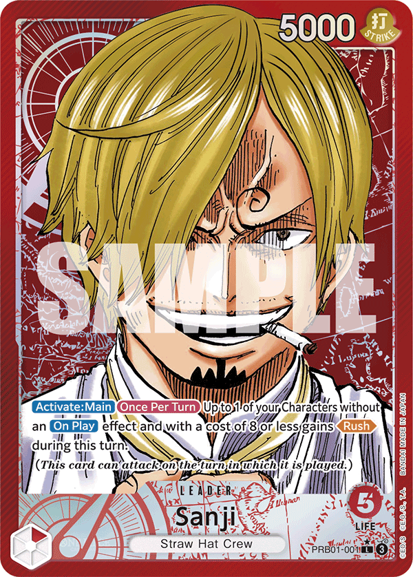 Sanji (Alternate Art) - PRB01-001 - ONE PIECE CARD THE BEST
