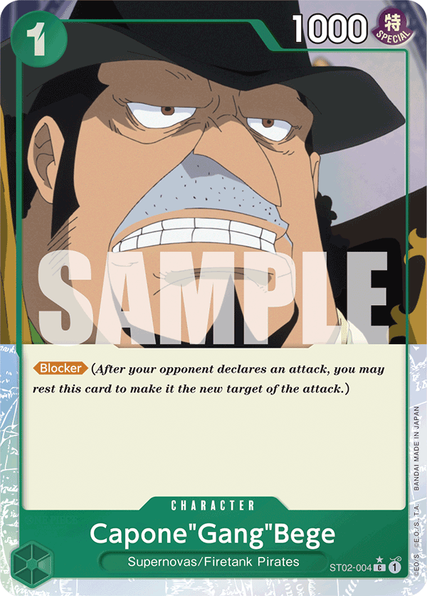 Capone"Gang"Bege (Full Art) - ST02-004 - ONE PIECE CARD THE BEST