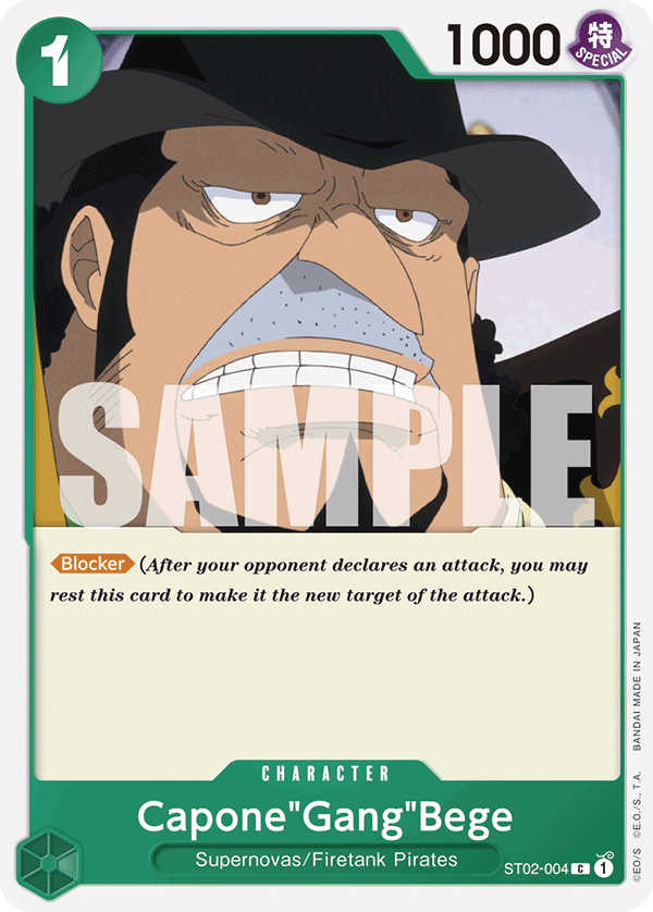 Capone"Gang"Bege - ST02-004 - ONE PIECE CARD THE BEST