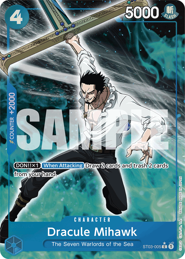 Dracule Mihawk (Full Art) - ST03-005 - ONE PIECE CARD THE BEST