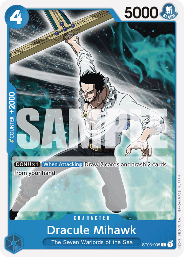 Dracule Mihawk - ST03-005 - ONE PIECE CARD THE BEST