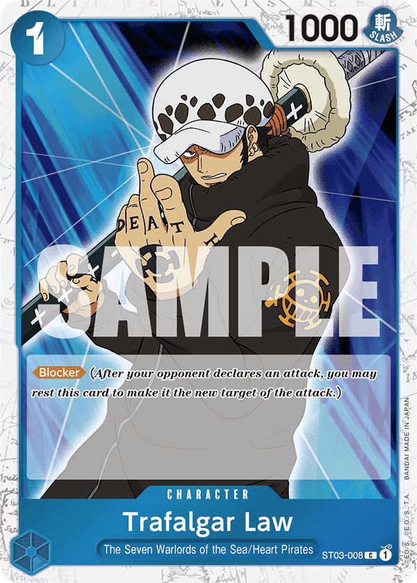 Trafalgar Law (Jolly Roger Foil) - ST03-008 - ONE PIECE CARD THE BEST