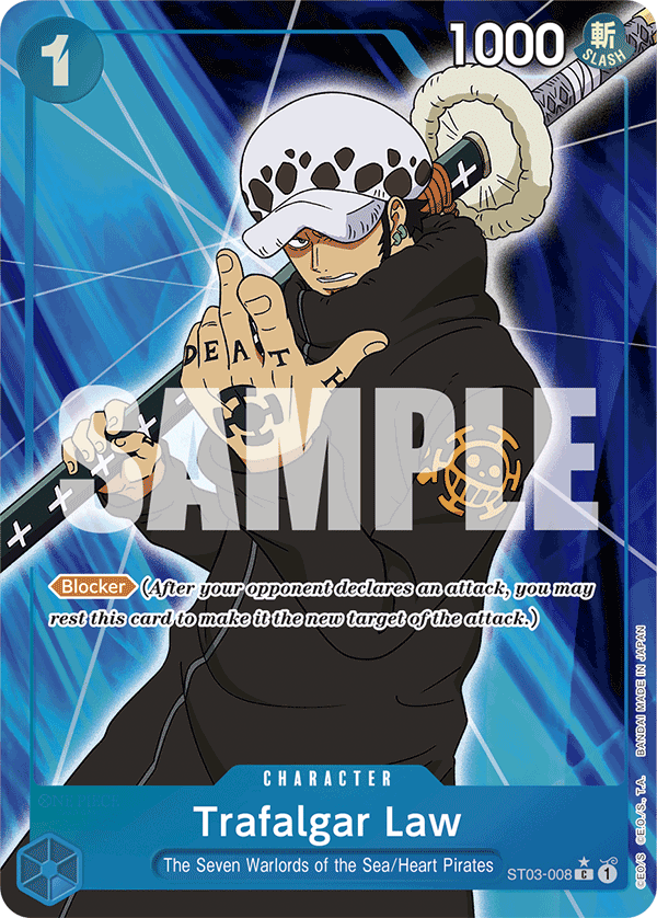Trafalgar Law (Full Art) - ST03-008 - ONE PIECE CARD THE BEST