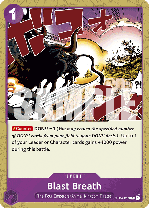 Blast Breath - ST04-016 - ONE PIECE CARD THE BEST