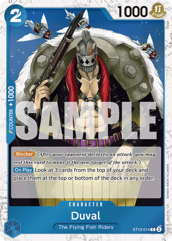 Duval (Jolly Roger Foil) - ST12-014 - ONE PIECE CARD THE BEST