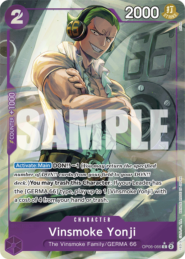 Vinsmoke Yonji (Full Art) - OP06-066 - ONE PIECE CARD THE BEST