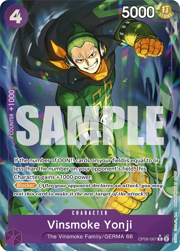 Vinsmoke Yonji (Full Art) - OP06-067 - ONE PIECE CARD THE BEST