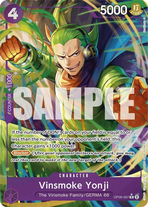 Vinsmoke Yonji (Alternate Art) - OP06-067 - ONE PIECE CARD THE BEST