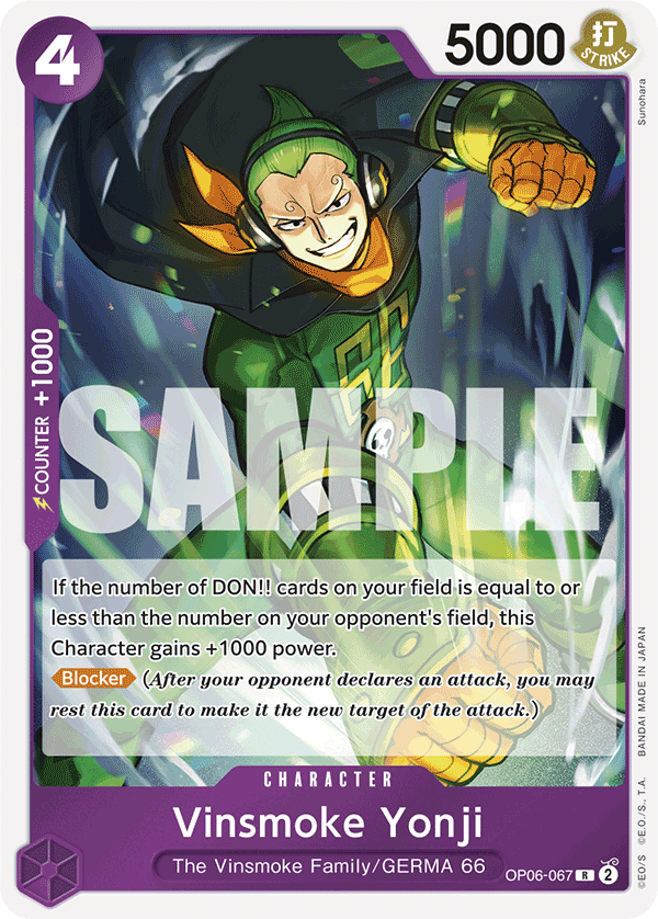 Vinsmoke Yonji - OP06-067 - ONE PIECE CARD THE BEST