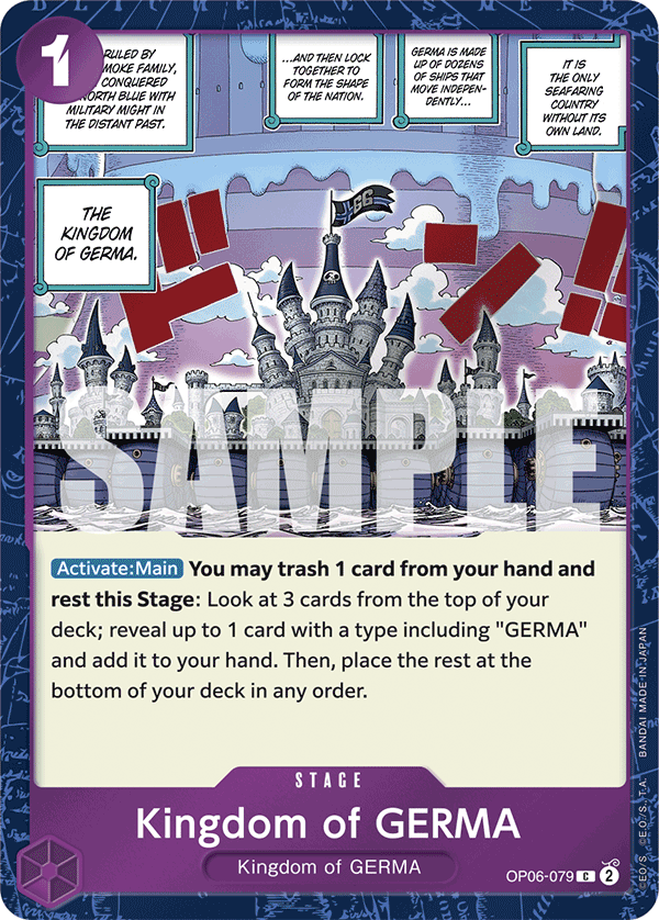 Kingdom of GERMA (Jolly Roger Foil) - OP06-079 - ONE PIECE CARD THE BEST