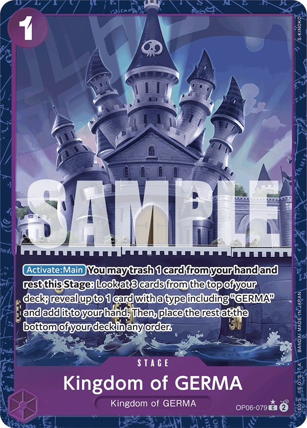 Kingdom of GERMA (Alternate Art) - OP06-079 - ONE PIECE CARD THE BEST
