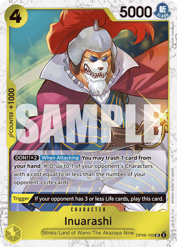 Inuarashi (Jolly Roger Foil) - OP06-100 - ONE PIECE CARD THE BEST