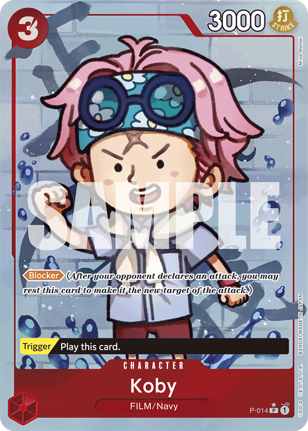 Koby (Full Art) - P-014 - ONE PIECE CARD THE BEST