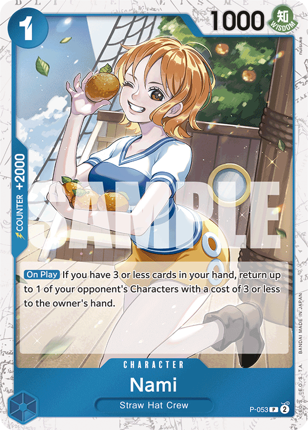 Nami (Jolly Roger Foil) - P-053 - ONE PIECE CARD THE BEST