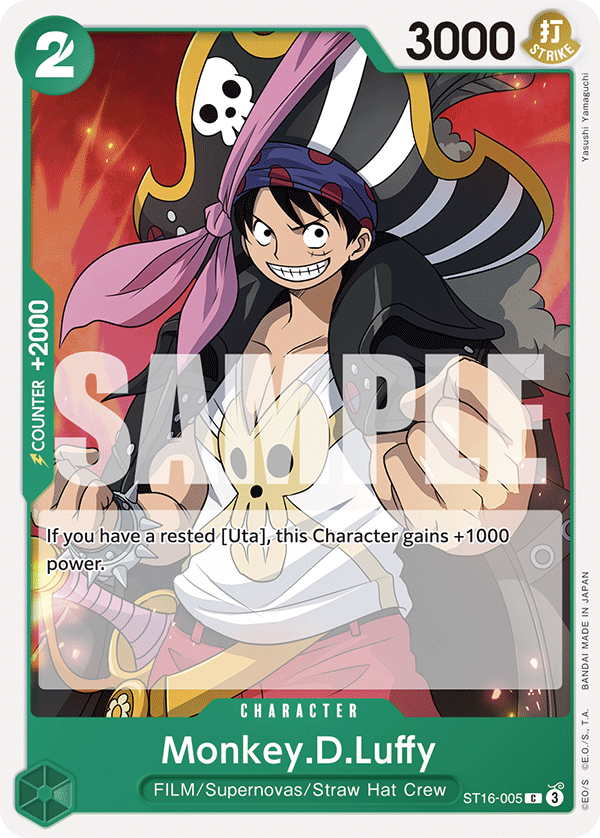 Monkey.D.Luffy - ST16-005 - Green Uta