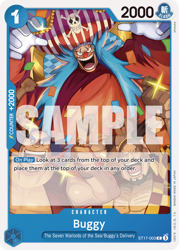 Buggy - ST17-003 - Blue Donquixote Doflamingo
