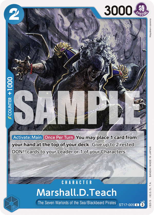 Marshall.D.Teach - ST17-005 - Blue Donquixote Doflamingo