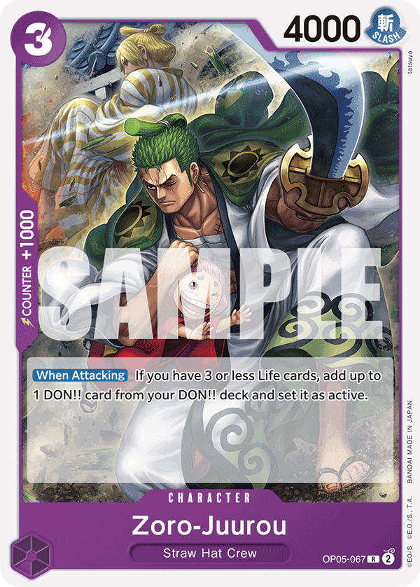 Zoro-Juurou - OP05-067 - Purple Monkey.D.Luffy