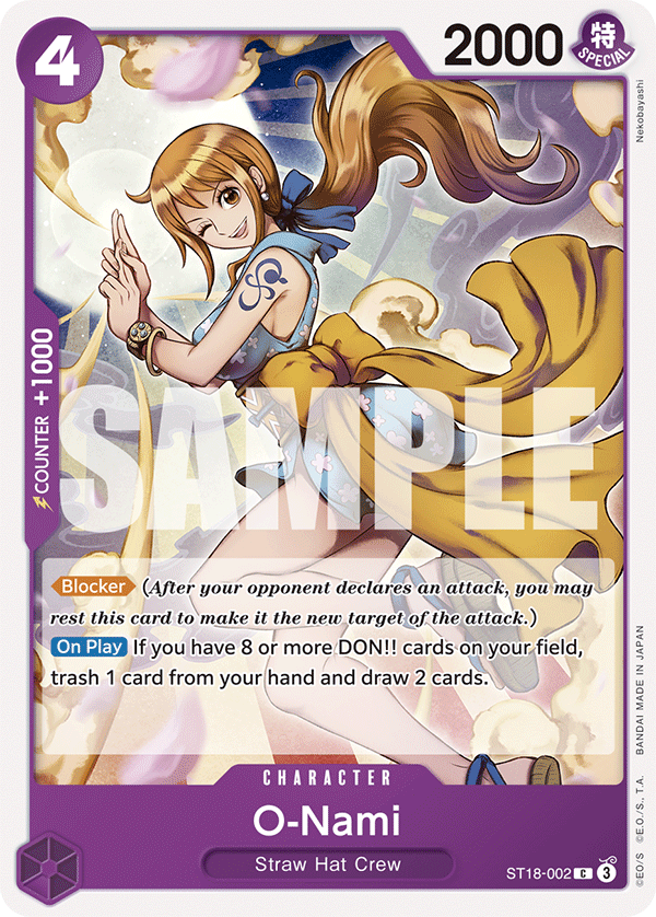 O-Nami - ST18-002 - Purple Monkey.D.Luffy